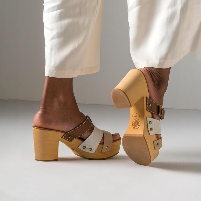 JATAREA Leather Wedge Sandals for Women | Women's Sandals Perfect for Summer - Image 6