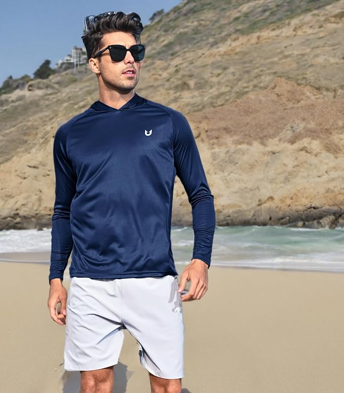 NORTHYARD Men's UPF 50+ Hoodie Shirts Long Sleeve Sun Protection Fishing Swim - Image 6