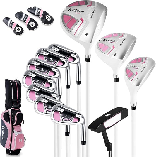 GYMAX Women Golf Clubs, Hybrid & Irons Size 5-SW, Putter & Stand Bag by GYMAX