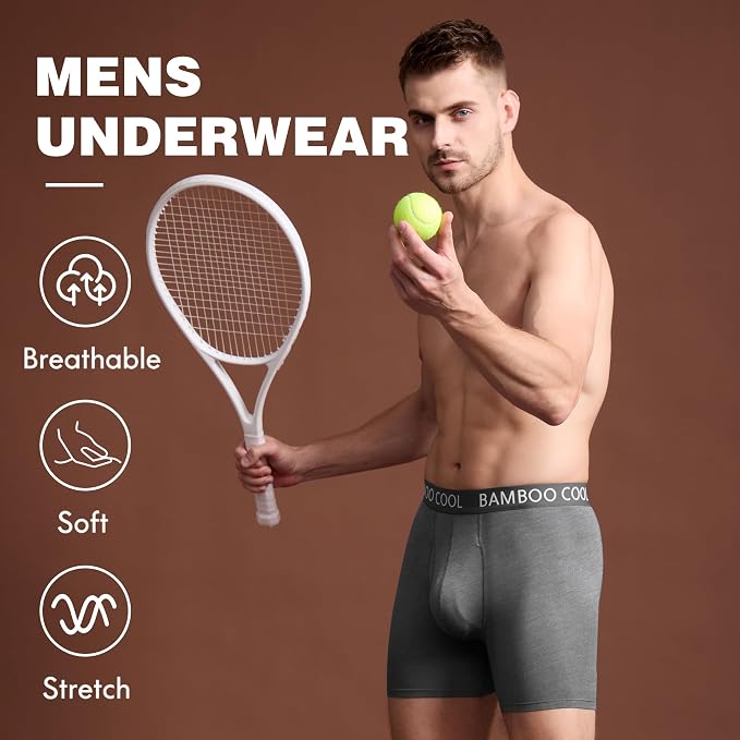 BAMBOO COOL Men's Ultra ComfortSoft Underwear, Moisture Wicking & Breathable No - Image 2