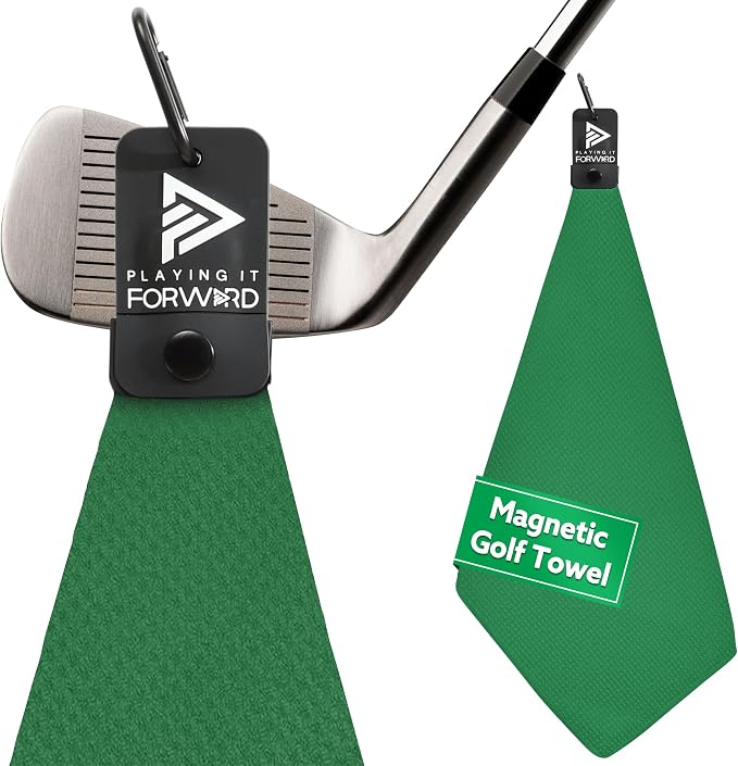 Magnetic Golf Towels for Golf Bags by PlayingItForward