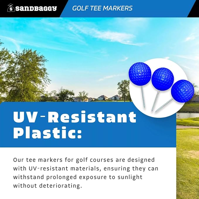 Sandbaggy Plastic Tee Markers for Golf Course - Image 4