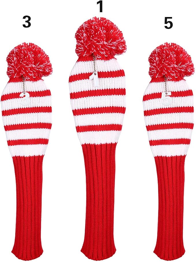 Golf Head Covers for Driver Woods Fairway Hybrids, Long Neck Golf Club - Image 3