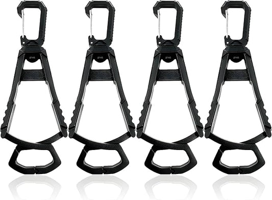 4Pcs Glove Clips for Work Glove Holders, Powerful Bite Glove Holder for Belt by Unknown