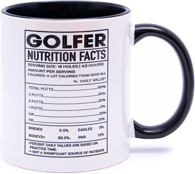 decorluxes Golf Gifts for Dad 11oz Ceramic Mug, Best Dad by Par Mug, Funny Golf - Image 2