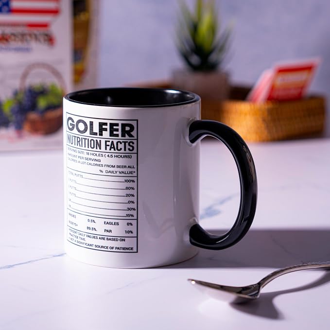 decorluxes Golf Gifts for Dad 11oz Ceramic Mug, Best Dad by Par Mug, Funny Golf - Image 5