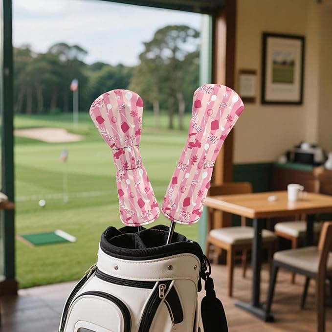 Golf Club Head Covers for Club Protective, Waterproof PU Leather Driver Fairway - Image 4