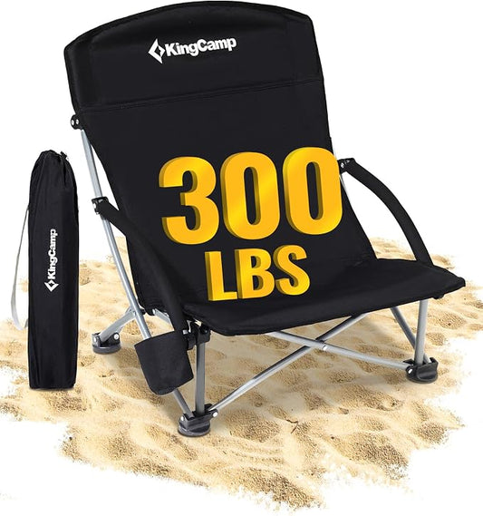 KingCamp Low Beach Chairs, Folding Portable Chair by KingCamp