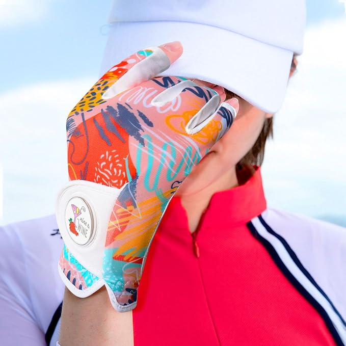 Ladies Golf Gloves Women Right Handed Golfer Left Hand Value 2 Pack - Image 6