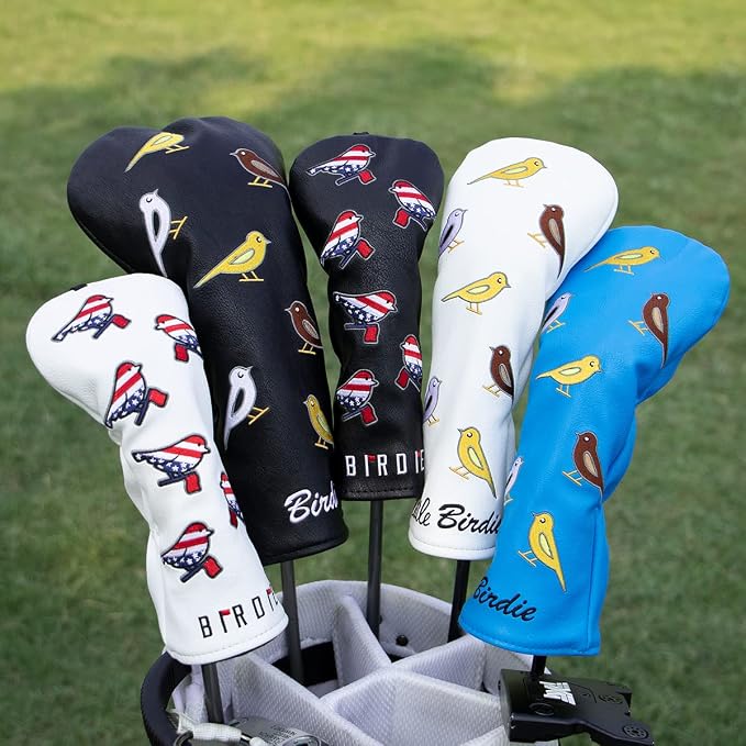 Golf Club Head Covers Birdie Driver Headcovers Fairway Wood Covers Hybrid Cover - Image 4