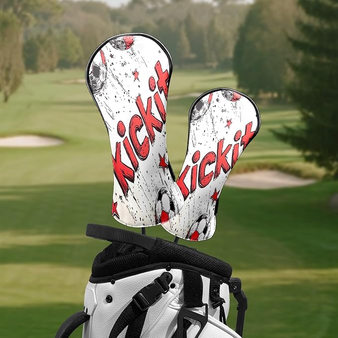 Premium Leather Golf Club Headcovers, - Image 6