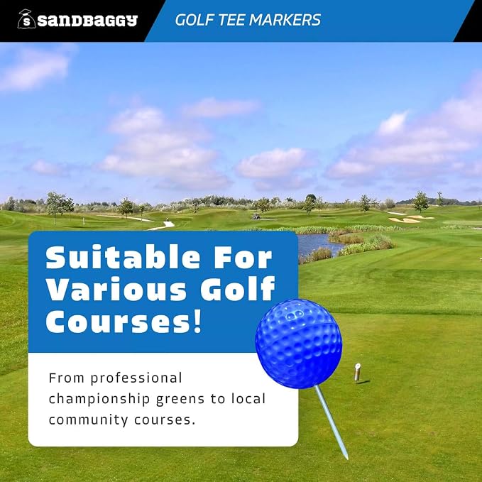 Sandbaggy Plastic Tee Markers for Golf Course - Image 6