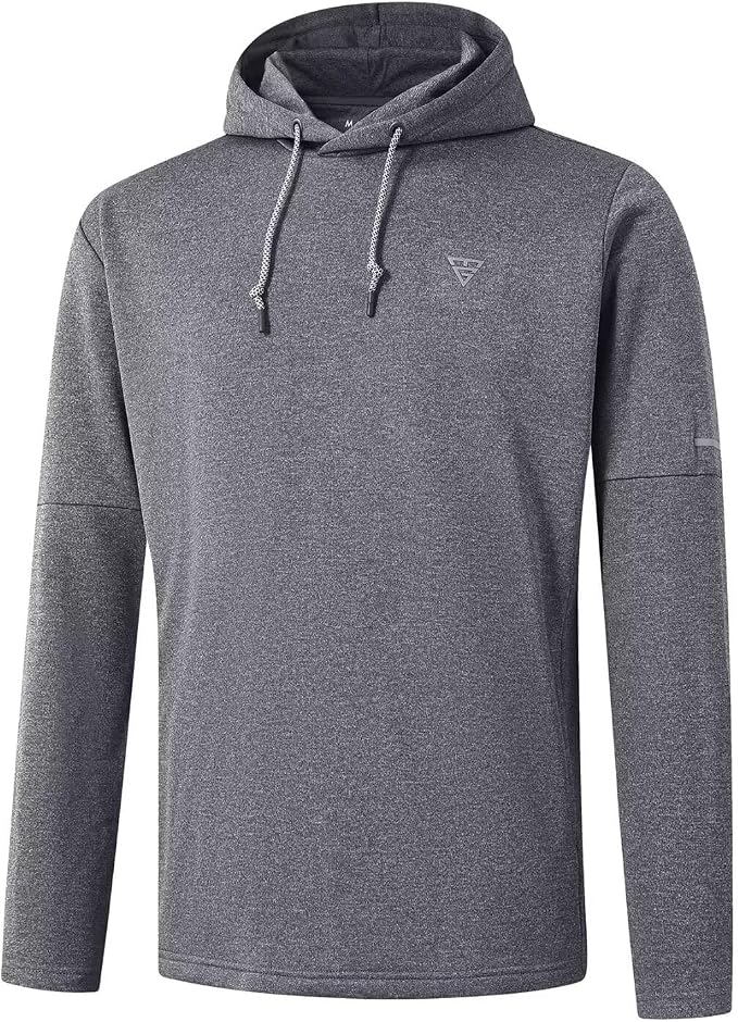 Hoodies for Men Golf Fleece Hooded Sweatshirts Dry Fit Athletic Lightweight by MAELREG