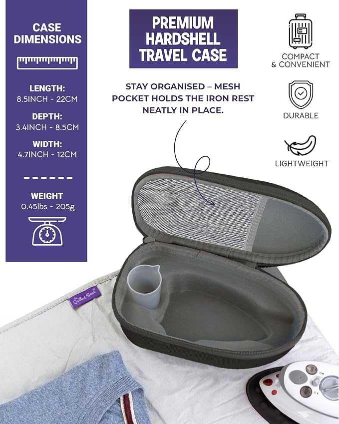 The Quilted Bear Mini Iron, Rest & Ironing Mat - Image 4