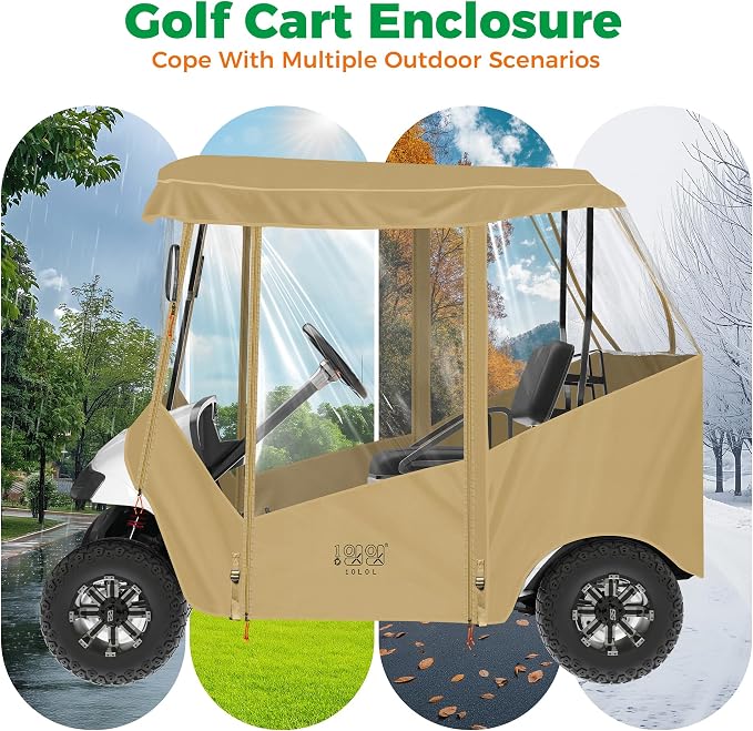 10L0L Universal Golf Cart Enclosure Compatible - Image 6