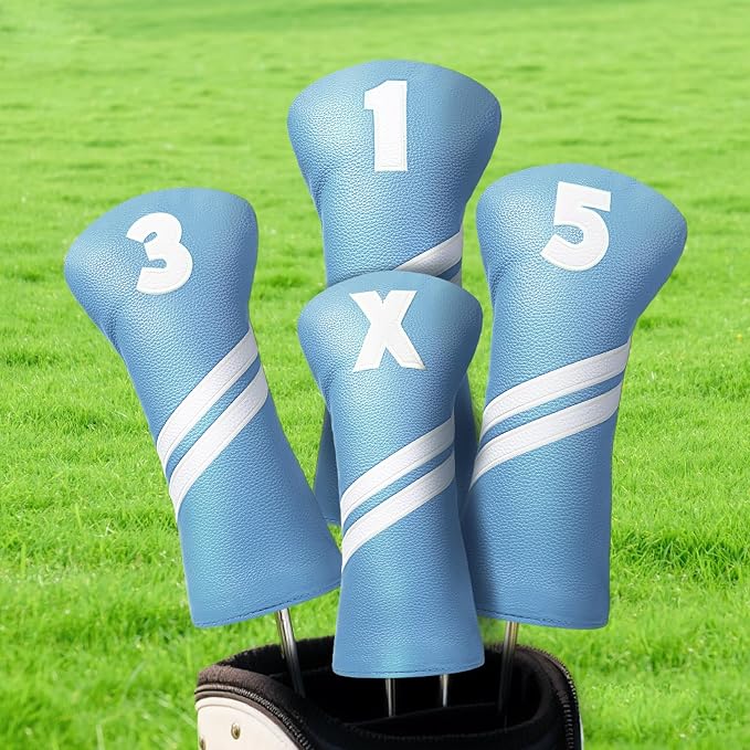 Golf Club Head Covers for Fairway Woods Driver Hybrids - Image 8