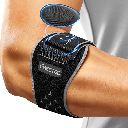 FREETOO Tennis Elbow Brace for Men Women for Tendonitis, Tennis Elbow Strap by FREETOO