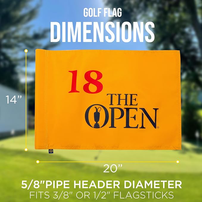 Standard TheOpen Golf Flag, Tube Insert, 14x20 Inch 420D Nylon Dual-Sided - Image 4
