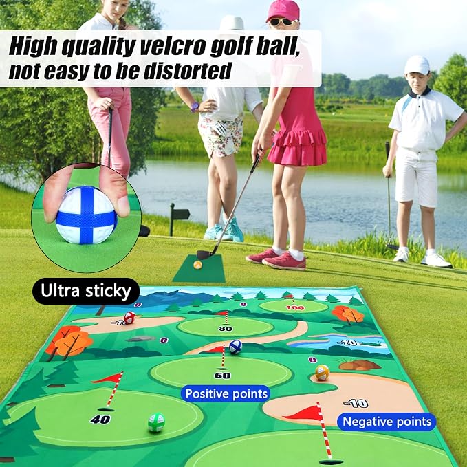 Golf Chipping Game Mat Golf Training Hitting Mat - Image 4