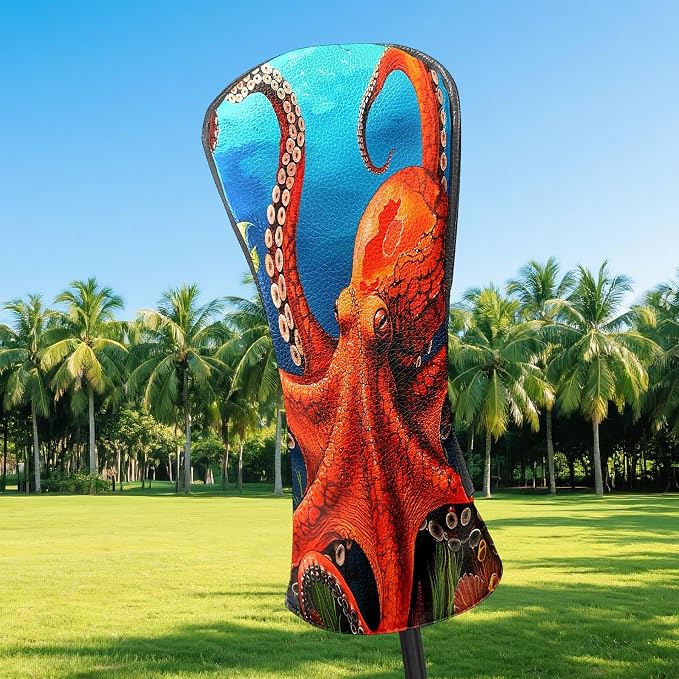 Golf Driver Head Covers Fairway Wood Headcovers, Premium Leather Golf Club - Image 3