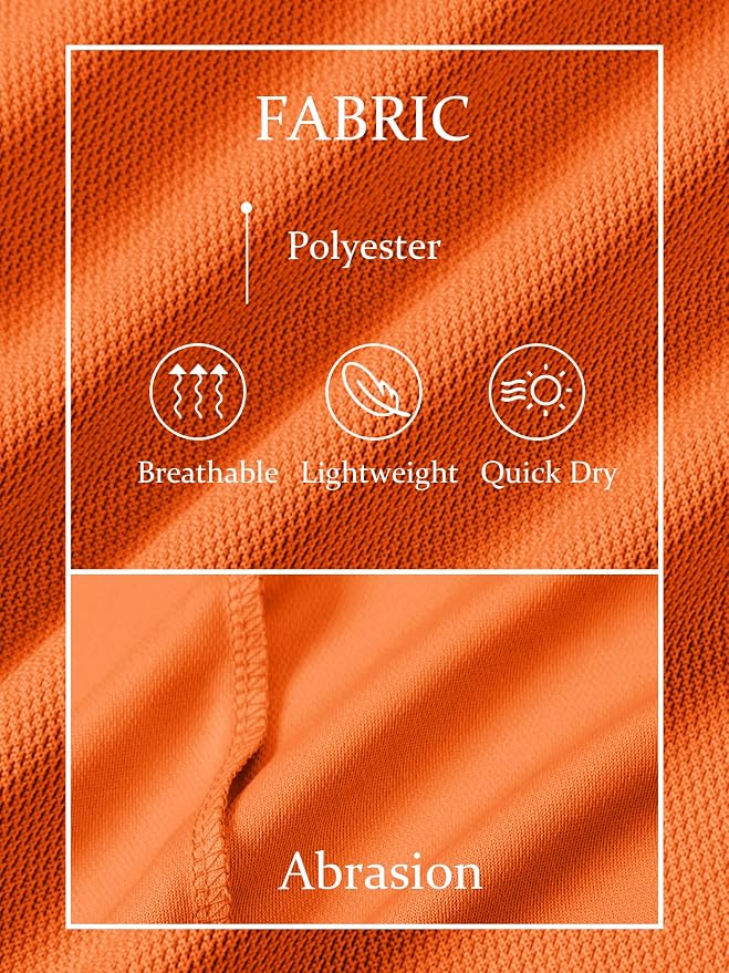 TACVASEN Mens Golf Shirt Dry Fit Mens Polo Shirts Short Sleeve Performance Golf - Image 6