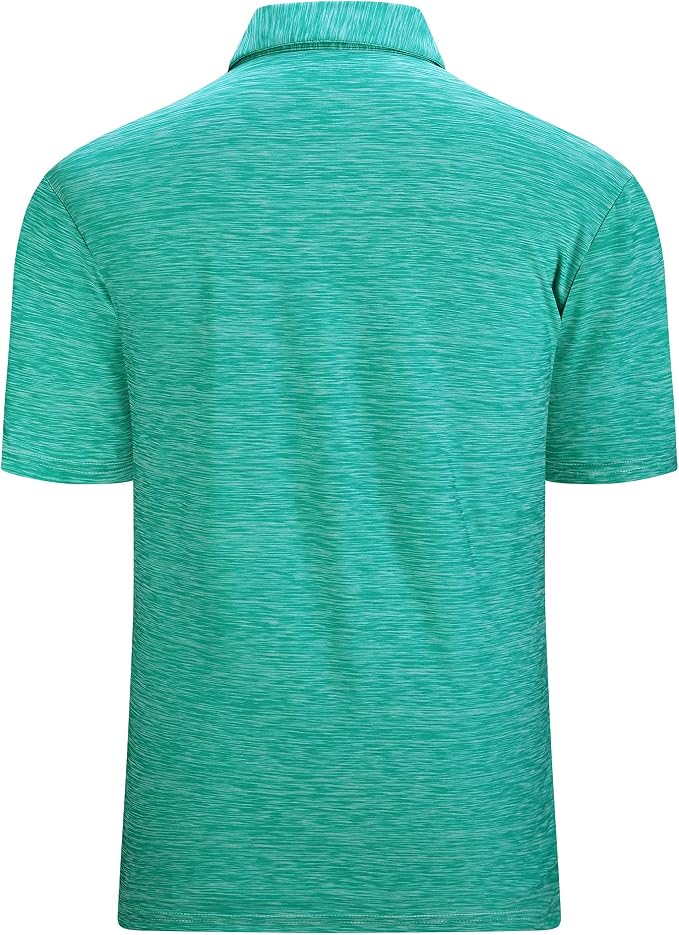 Alex Vando Mens Golf Shirt Moisture Wicking Quick-Dry Short Sleeve Casual Polo - Image 2