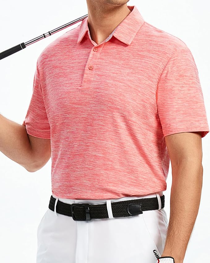 Alex Vando Mens Golf Shirt Moisture Wicking Quick-Dry Short Sleeve Casual Polo - Image 3
