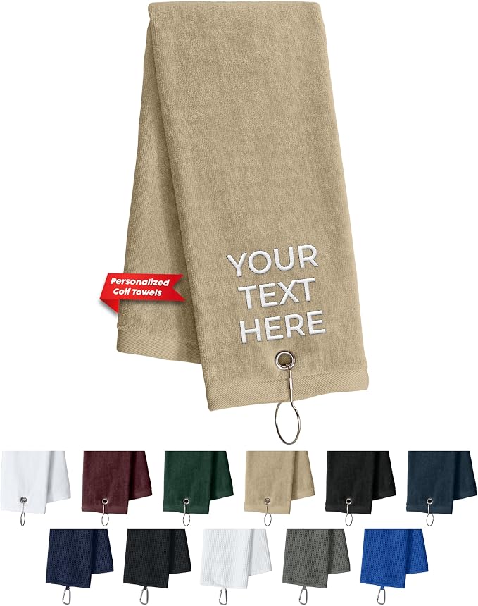 Custom Golf Towel for Golf Bags, Balls by Printualist