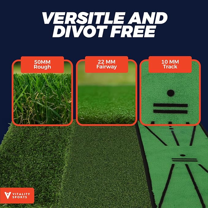 Golf Hitting Mat, Durable Artificial Grass Golf Mats - Image 3
