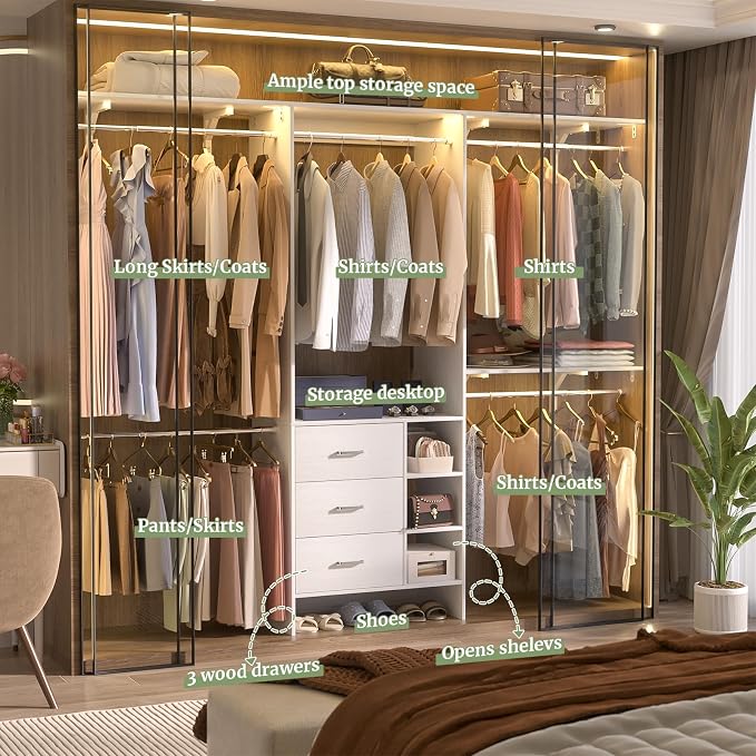Aheaplus Closet System, Closet Organizer - Image 2