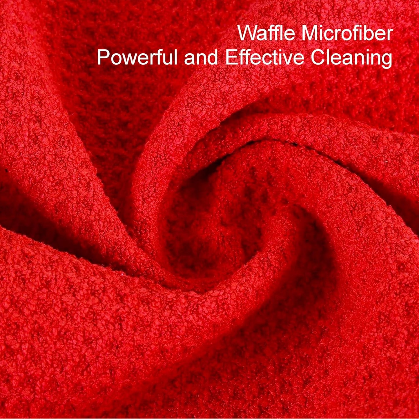 2-Pack Golf Towel & Club Brush Set – Microfiber Waffle Towels + Retractable Groove Cleaners – Bonus Carry Pouch – Lint-Free & Fast Drying (Red and Blue)