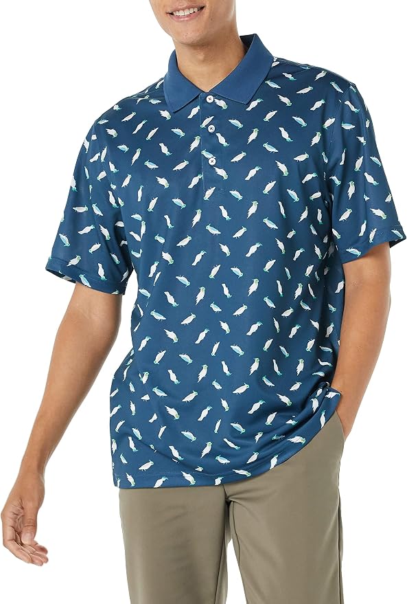 Amazon Essentials Mens Golf Polo Shirt, Moisture-Wicking Quick Dry, Short Sleeve by AmazonEssentials