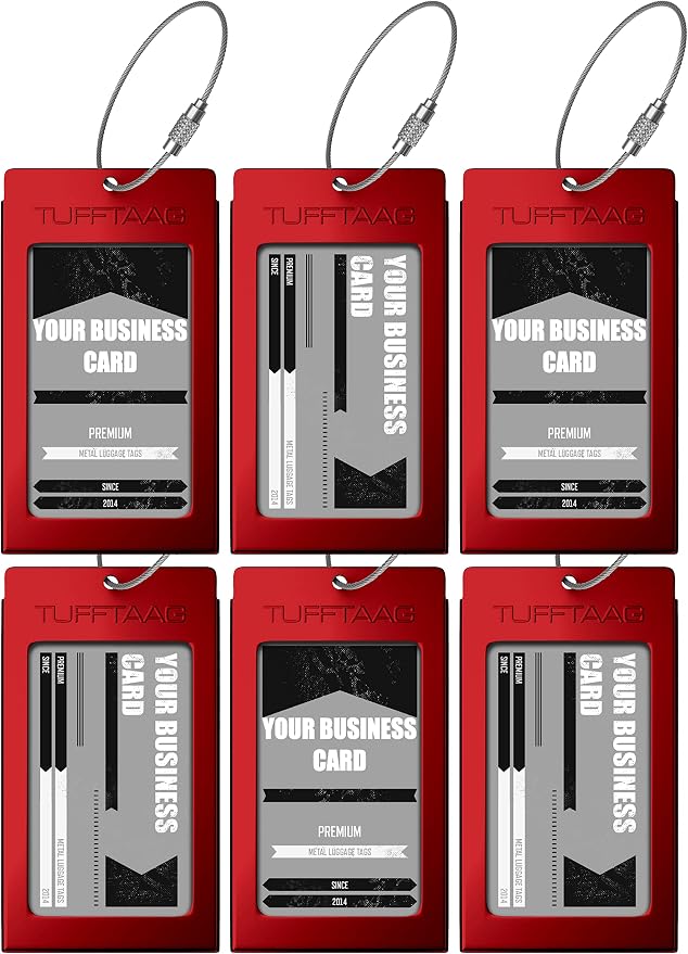 Luggage Tags Business Card Holder by ProudGuy