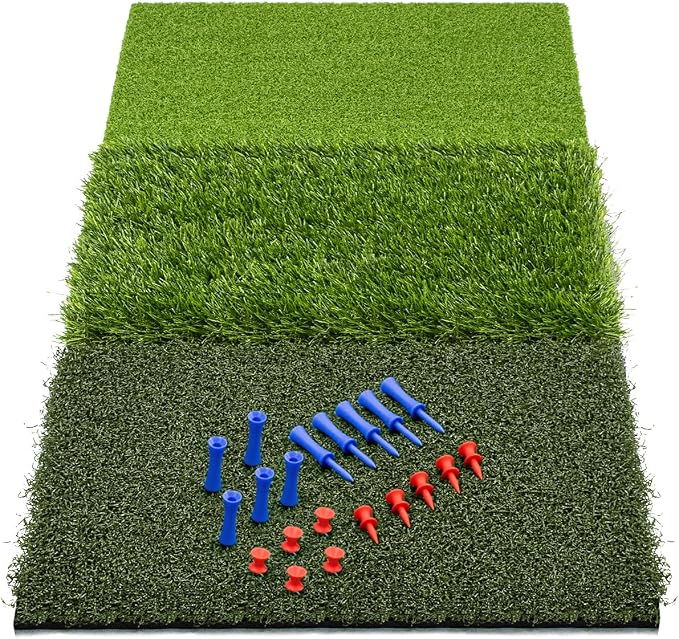 SAPLIZE Foldable Heavy-Duty Golf Hitting Mat by Smartactionsmartplay
