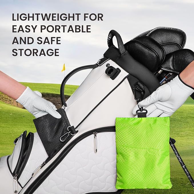 Golf Bag Accessories Valuables Pouch Bags Multi Pocket Zipper Hook - Image 4