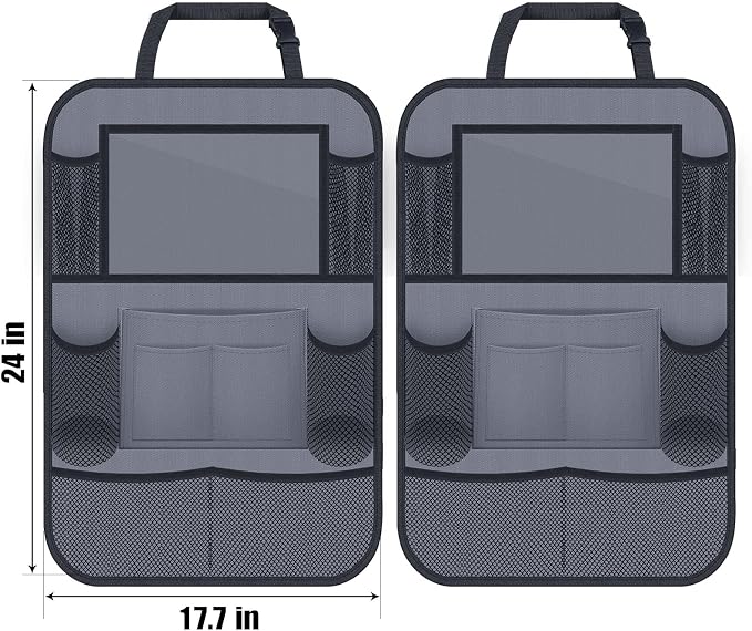 Car Backseat Organizer with 11" Table Holder, 10 Storage Pockets Seat Back - Image 5