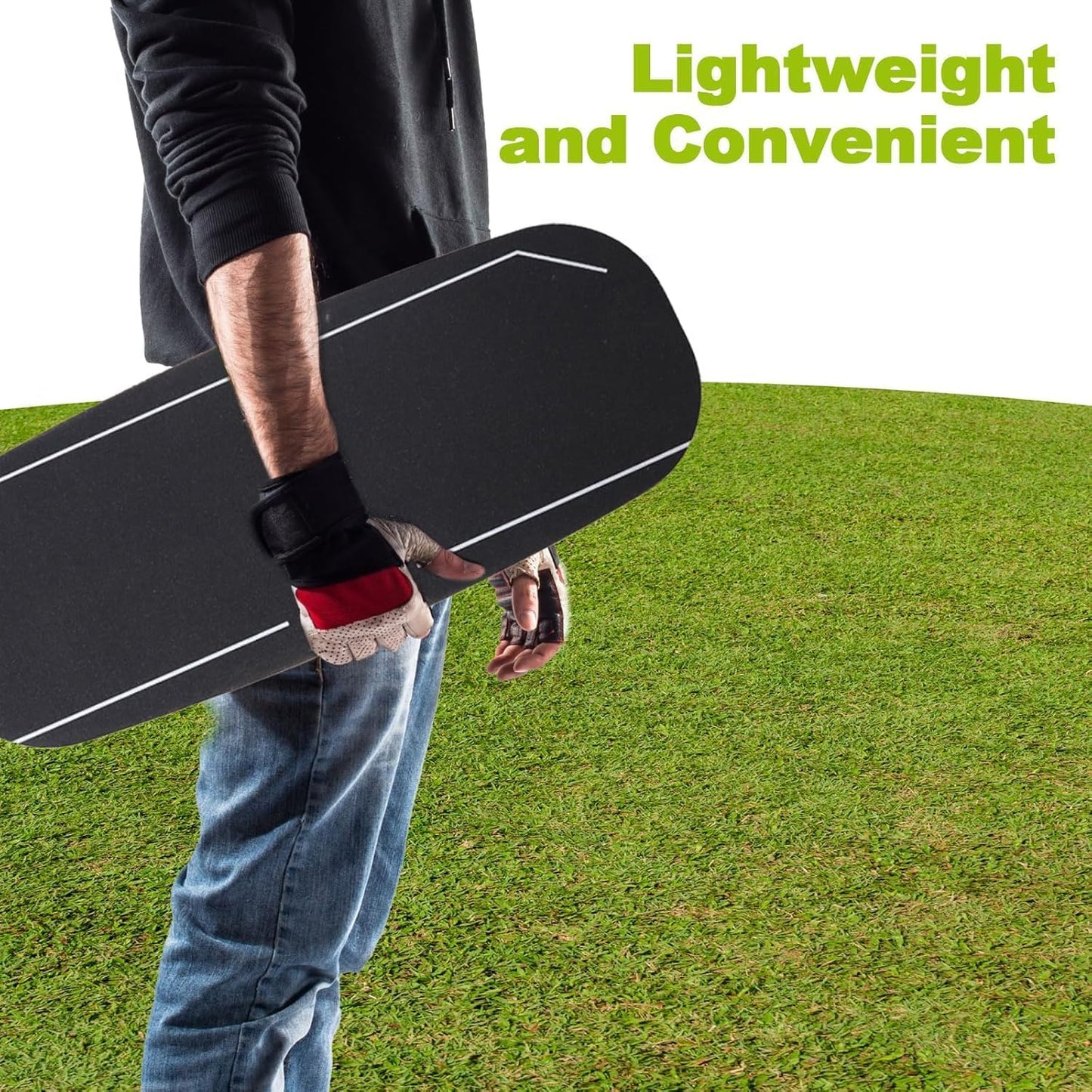 Janedream Golf Pressure Balance Board, Weight Shift Swing Trainer for Indoor & Outdoor Practice, Golf Training Aid to Improve Swing Tempo, Power, and Consistency