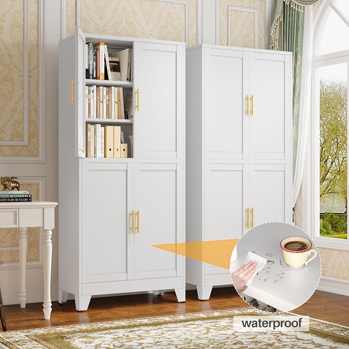 75" H Tall Kitchen Pantry Cabinet, Pantry Storage - Image 4