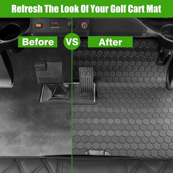 Club Car Precedent Golf Cart Full Coverage Floor Liner Mat, Fits Club Car - Image 6