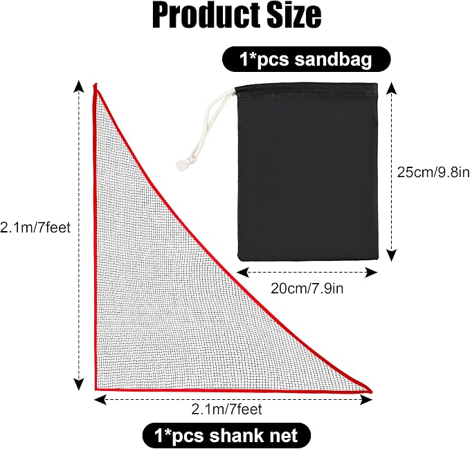 6-10ft 1/2PCS Nylon Shank Net Golf Accessory - Image 2