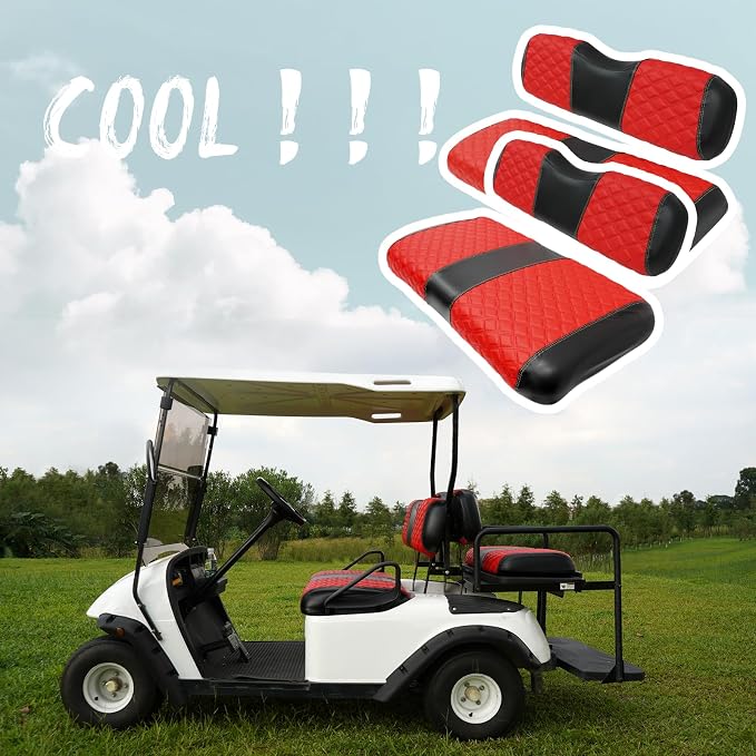 Golf Cart Front and Rear Seat Covers Waterproof and Sun Resistant Marine Grade - Image 6