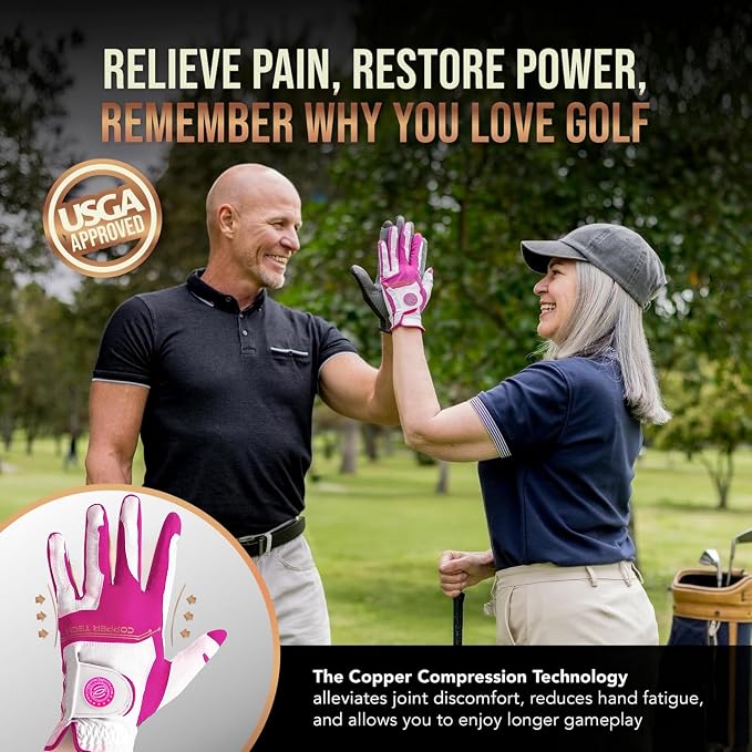 Copper Tech Ladies Golf Gloves Women Right Handed Golfer or Left Handed Golfer - Image 7