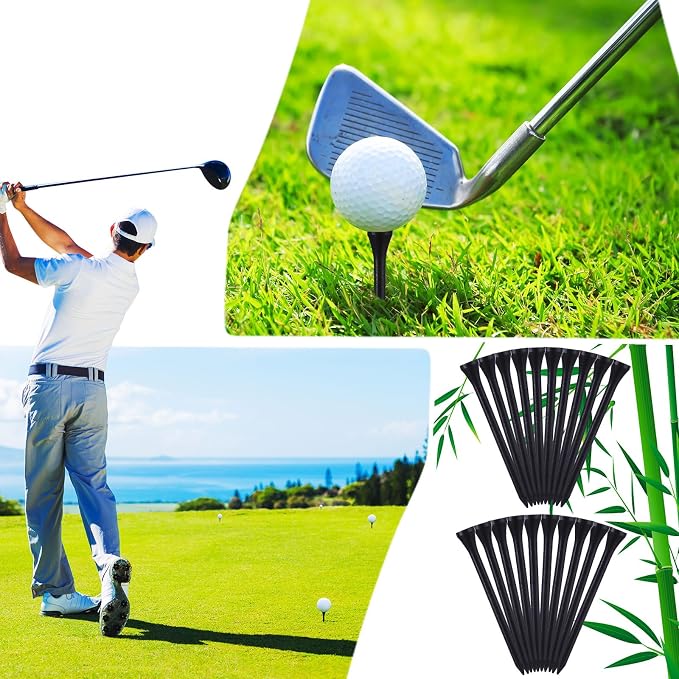 Mudder 2000 Pcs Bamboo Golf Tees Bulk Professional Golf Tees Reduce Friction - Image 4