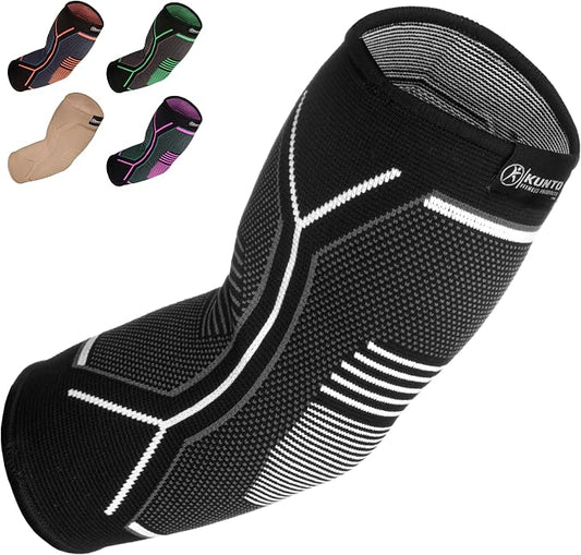 Kunto Fitness Elbow Brace Compression Support Sleeve by KuntoFitnessProducts