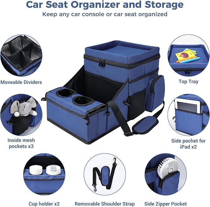 COOLBEBE Car Seat Organizer, Backseat Car Organizer - Image 5