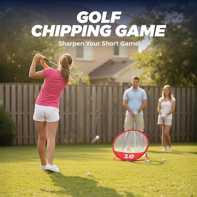 Vitality Sports Golf Chipping Net, Indoor Outdoor Chipping Game - Image 3