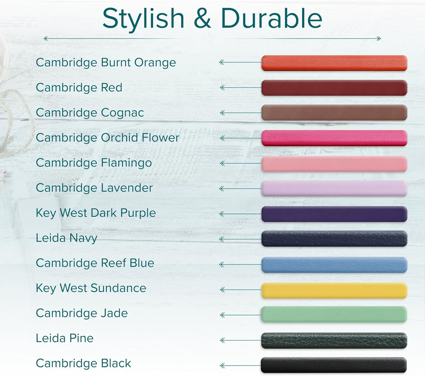 Harbor Desk Weekly Monthly Planner 2025-2026 - Calendar Planner and Notebook, Durable Faux Leather, 192 Pages, Softcover & Book Bound - Cambridge Reef Blue - 8x5.5"