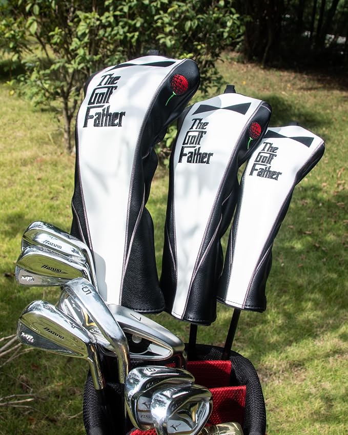 The Golf Father Golf Club Covers, Driver Fairway Hybrid Headcover, Funny Putter - Image 4