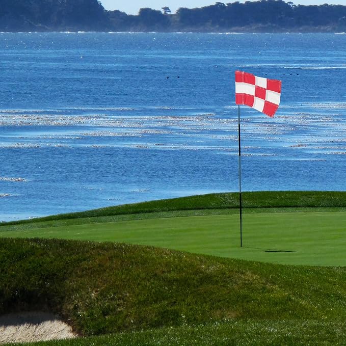 YARNOW Golfing Training Flag for Practice Court Checkered Red and White Golf - Image 8