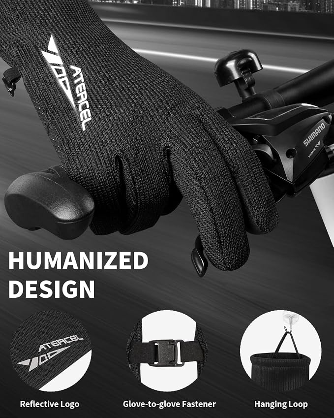 ATERCEL 3M Thinsulate Winter Gloves Men Women, Waterproof Thermal Cold Weather - Image 6